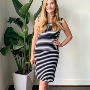 Vince Camuto classic striped sheath dress